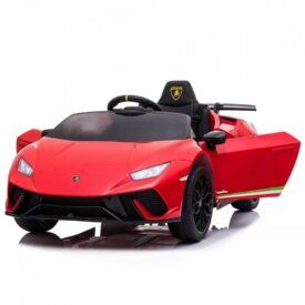 Masinuta electrica Lamborghini rosie copii