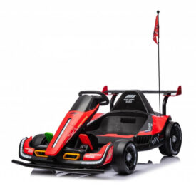 masinuta-kart electric rosu pentru copii 3-11 ani Racing F1 500W 24V telecomanda